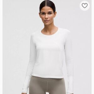 lululemon athletica White Long Sleeve Tee